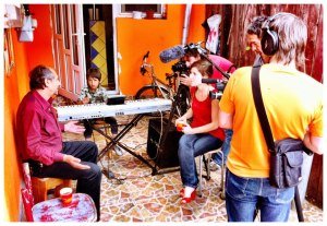 Filmagem para documentário sobre cultura Romani na Roménia